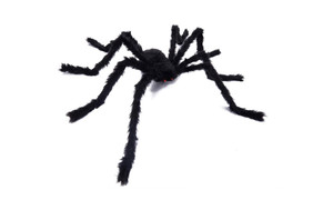 NEW 5m Spider Web + 50CM Black Spider  Halloween simulation plush spider decoration triangle spider web courtyard outdoor scene dress up 5472
