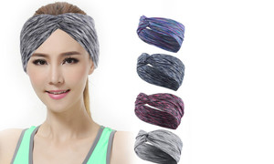 NEW 4pcs Yoga Hair Band Wash Face Sweat Absorb Cross Sports Headband Elastic European and American Hairband Ladies Hair Accessories 5475