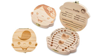 NEW  Baby Tooth Keepsake Box (English, French, German versions) 5488