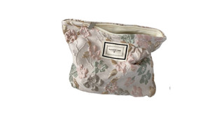 NEW  French embossed flower cosmetic bag simple large-capacity portable handbag 5506