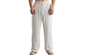 NEW  Men's Plus Size Loose Casual Pants Linen Breathable Pants  5550