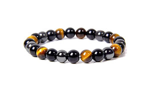 NEW 2 Pack 8 mm Tigers Eye Bracelet   5660