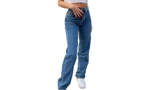 NEW women high waist butterfly print jeans 5710
