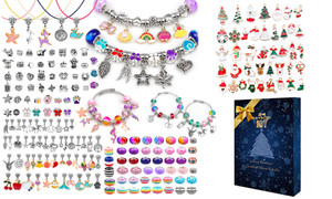 NEW Advent Calendar 2022for Girls DIY  Jewellery Bracelet Making Set 24 Days Countdown Gifts    5719