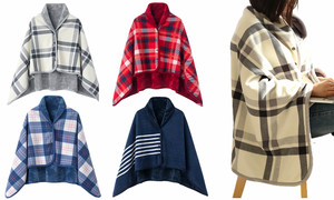 Multi-function Themal Super soft Cape and Blanket 3091