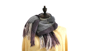 NEW Autumn and winter women's imitation cashmere scarf warm printed plaid scarf fringed square scarf 5737