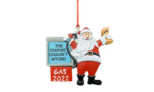 NEW Petrol Santa Resin Christmas Tree Ornament 2022 5744