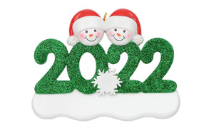NEW 2pc Christmas Snowman Avatar Resin Christmas Tree Pendant 5746