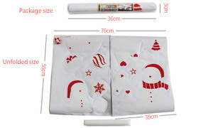 NEW Xmas Christmas Window Santa sleigh Sticker 5813