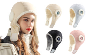 New Puffer Trapper Hat with super soft fleece linning  DEZ89-5838