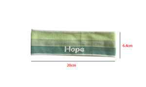 NEW monogrammed HOPE colour blocking knitted gradient sweat wicking sports hairband 5848