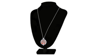 NEW DIY glow-in-the-dark tree of life necklace with openable glowing aromatherapy diffuser 5857
