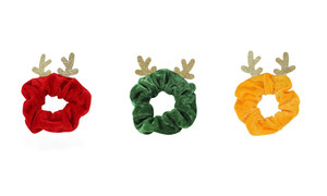 NEW Christmas reindeer hair bands high elasticity leather hair band simple and versatile holiday hair rope hair accessories 5902