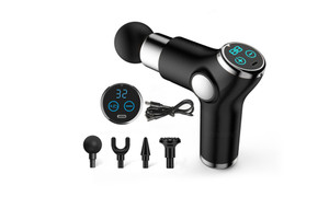 NEW HK515 LCD Mini Fascia Gun Fitness Convenient Vibrating Massage Gun 5967