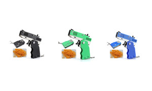 NEW Children's folding rubber gun toy 5987