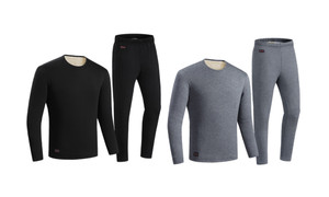 NEW Electric heated set lambswool underwear set 6046