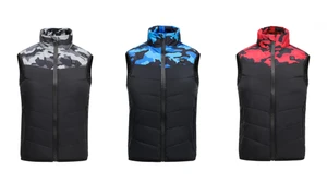 NEW Children's camouflage splicing winter thermostatic heated vest 6047