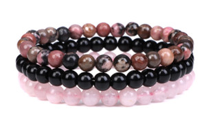 NEW 3PC crystal turquoise agate bracelet set 6087