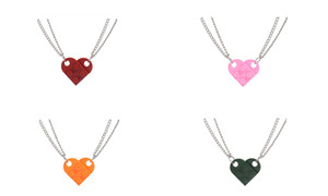 NEW Creative and simple love double-layer necklace 6119