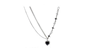2302 NEW Love Zircon Starlight Double Necklace 6157