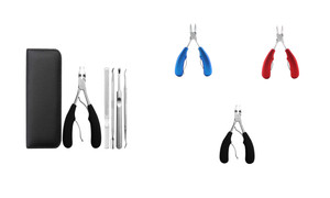 2302 NEW 5-piece eagle nose pliers nail clipper set 61209