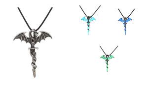 2302 NEW Flying Dragon Sword Glow Necklace 61212