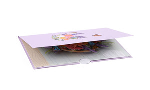 2302 NEW 3D butterfly flower cluster flower basket card 6224
