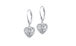 2302 NEW Fashion simple hollow hollow heart earrings 6236