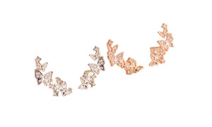 2302 NEW Diamond butterfly long earrings 6244