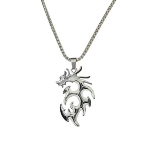 2302NEW-Luminous Flame Dragon Necklace6278