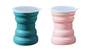 2303NEW-Silicone Cup Folding cup with lid6515