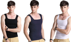 2303  NEW 2pcs  Sleeveless square neck tank top  6701