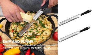 2304 NEW 1 pair of 304 stainless steel multifunctional cheese grinders  6658