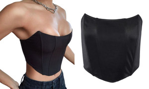 2303NEW-A backless shoulder coat wrapped around the chest6538