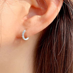 2304NEW-Exquisite two -color chrysanthemum earrings6579