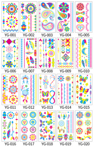 2304NEW-20pcs Fluorescent arm tattoo stickers6589
