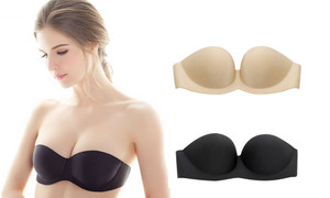2305  NEW   No rims women soft seamless lingerie strapless invisible bra  6743
