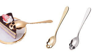  2305 NEW  4PC 304 stainless steel skull stirring spoon 7046LA