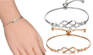 2305 NEW Adjustable pull-out micro set zircon 8-character bracelet 7101 LA