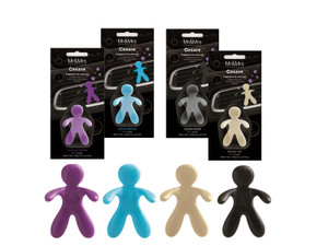 4x Mr & Mrs Fragrance Cesare Long Lasting Vent Car Air Freshner, Assortment