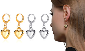 2305 NEW Minimalist Mirror 3D Love Earrings 7130LA