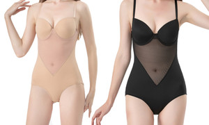 2305 NEW Strap Bra Mesh Splice Bodysuit 7138LA