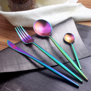 Luxury Iridescent Rainbow Cutlery Set 9669
