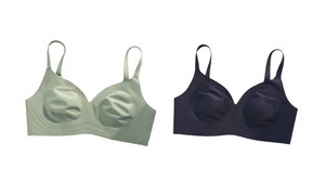 2306 NEW Rabbit Ear Ice Silk No Steel Ring No Trace Bra 7305LA