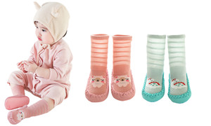 2306 NEW 3PC Summer Mesh Leather Sole Socks for Children's Non slip Floor Socks 7341