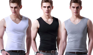 2306   NEW Seamless Ice Silk Tank Top for Men's Youth Sports Sleeveless  LA   6790