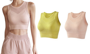 2306 NEW Sports Tank Top Women's Summer Thin Tight Strap Chest Cushion 7448LA