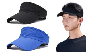 2307 NEW 2PC summer outdoor men's and women's sports fast drying light plate hollow top Sun hat 7539LA