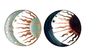 2308 NEW Metal wall art decoration of the sun, moon, stars 7820LA