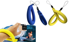 2308 NEW 2PC sports waterproof camera wrist strap with buoyancy bracelet 7829